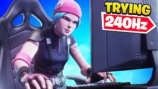 Trying 240Hz on Fortnite For The First Time [upl. by Jung]