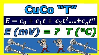 Equação Polinomial Termopares tipo T CuCo Polinomios Temperatura em mV [upl. by Liagiba597]