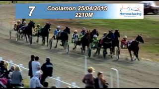 COOLAMON  25042015  Race 7  REDBANK LODGE STANDARDBREDS COOLAMON PACERS CUP [upl. by Means250]