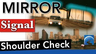 How to Mirror Signal Shoulder Check to Pass Your Road Test [upl. by Celinda561]