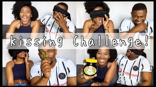 Kissing Challenge  Guess what’s on our lips  South African YouTubers  Couple’s Channel [upl. by Nrojb126]