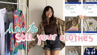 how to sell your preloved clothes online FAST amp EASY make extra 💸 when youre broke philippines [upl. by Angelico1]