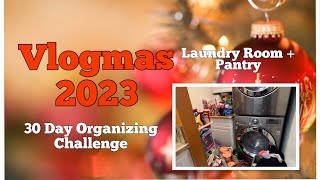 Day 25  Vlogmas 2023 amp 30 day Organizing Challenge  Organizing amp Declutter Laundry Room  Pantry [upl. by Leveridge]