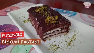 5 Dakikada Hazır Pudingle Bisküvi Pastası  lezzet çarkı  Pasta Tarifleri [upl. by Antonietta]