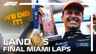 quotAre You Crying Yetquot Experience Lando Norris Final Lap IN FULL  2024 Miami Grand Prix [upl. by Artinahs]