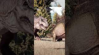 🦖TREX DOE kills a STEGOSAURUS in JURASSIC WORLD EVOLUTION 2 jurassicpark jurssicworld jwe2 dino [upl. by Immat139]