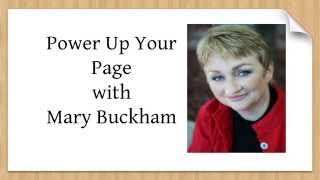 Mary Buckhams Power Up Your Page Hook Workshop [upl. by Edita]