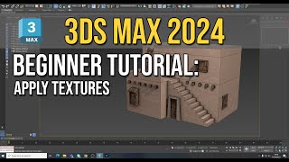 3Ds Max 2024  Beginner Tutorial  Apply MaterialsTextures [upl. by Niraj923]