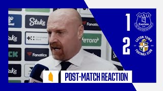 EVERTON 12 LUTON TOWN SEAN DYCHES EMIRATES FA CUP REACTION [upl. by Adlesirk]