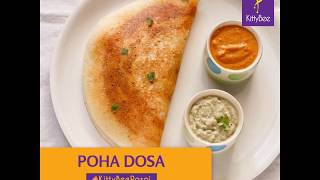 Instant Poha Dosa Recipe  South Indian Breakfast  How to make Poha Dosa [upl. by Colly]