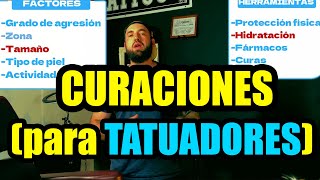 Cómo se cura un tatuaje Instrucciones para aconsejar a tu cliente Curación de tattoo [upl. by Aslehc]