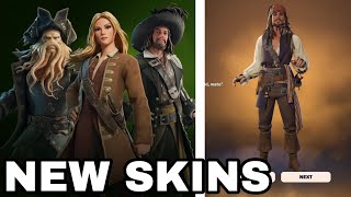 Fortnite x Pirates of the Caribbean Collab Update Skins 😁 [upl. by Anahcar]