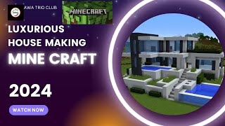 MINECRAFT BUILDING A LUXURIOUS HOUSE BY ANAYA AND DAD [upl. by Vinay165]