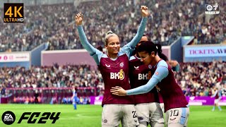 ASTON VILLA vs LEICESTER CITY  BARCLAYS WOMEN’S SUPER LEAGUE  FC24 PS5 4K GAMEPLAY [upl. by Anatolio]