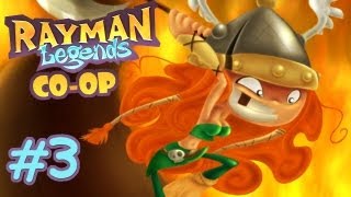 Rayman Legends Coop Lets Play Part 3  Rescuing Barbara [upl. by Bohrer]