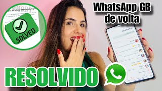 🔥FINALMENTE RESOLVIDO GB WHATSAPPmod NOVA ATUALIZAÇÃO SAIRÁ EM BREVE [upl. by Aramot655]