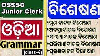 osssc junior clerk odia grammar I class 4 I pada I bisesana I osssc odia grammar questions [upl. by Enifesoj453]