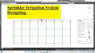 Sprinkler irrigation system Design HEIS Design How to install Sprinkler Irrigation system [upl. by Eedyaj]