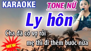 Ly Hôn karaoke  tone nữ  st Danh Zoram  nhạc sống karaoke Thanh Trà [upl. by Nahsar]