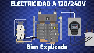 Como funciona la Electricidad en 120V y 240 Voltios  Bien explicada [upl. by Karmen]