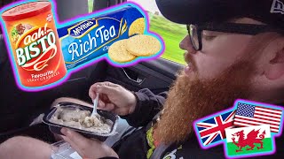 FIRST TIME Biscuits amp Gravy  UK Man REACTION [upl. by Suoiradal277]