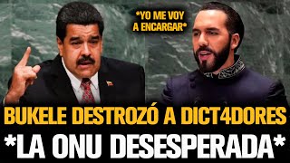 BUKELE DESTROZÓ A LOS DICT4DORES FRENTE A LA ONU Y SE DESESPERAN [upl. by Florinda]