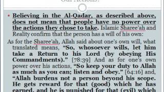 27Belief in AlQadar Divine Decree  Part 1  Dr Aqeel Walker [upl. by Sukhum96]