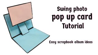 Swing Pop Up Card Making  how to make swing pop card  Best greeting card for someone❤️ papercraft [upl. by Kissee345]