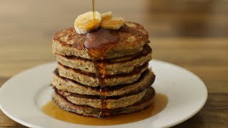 Healthy Banana Oatmeal Pancakes [upl. by Akimot488]