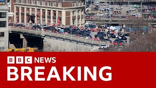 Shooting near Super Bowl victory parade injures several people US police say  BBC News [upl. by Tor627]