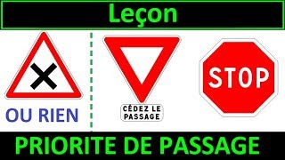 Code de la route Leçon 1  Priorité de passage [upl. by Alfie]