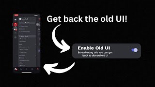 How to get discord’s old mobile layout Easy Method [upl. by Nairim]