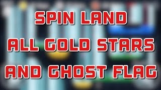 Flappy Golf 2  Spin Land  All Gold Stars and Ghost Flag [upl. by Cassil]