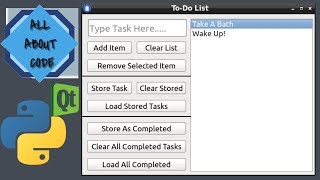 PyQt Python  ToDo List Application  WITH CODE [upl. by Yelyah945]