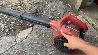 Homelite 400 CFM 2 Cycle Handheld Gas Leaf Grass Blower 2 Pros amp 2 Cons Ive Found After Using [upl. by Adnal]