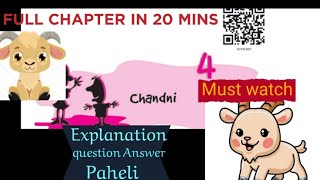 Chandni EXPLANATION WITH QUESTION ANSWER  CLASS 7TH  ENGLISH [upl. by Nnasus418]