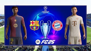 Barcelona vsBayern Munich  UEFA CHAMPIONS LEAGUE 2425  2024 Full Match 4K  FC 25 [upl. by Rella705]