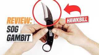 REVIEW SOG Gambit Hawkbill Tactical Knife Extac Australia [upl. by Barthel]