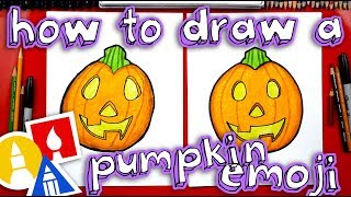 How To Draw The Pumpkin Emoji [upl. by Strawn]