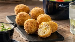 Croquetas de papa con pollo  kiwilimón recetas [upl. by Quigley]