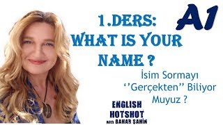 SIFIRDAN İNGİLİZCE 1DERS Common QuestionsWhat is your name [upl. by Nazario]