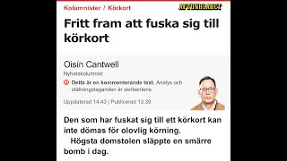 Fusk med körkort är okey säger domstolen Perstad Presenterar TrafikMagasinet BilTV med Perstad [upl. by Rettuc]