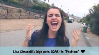 Lisa Cimorelli  High Notes G5 amp more in quotProblemquot HD [upl. by Ihcekn297]