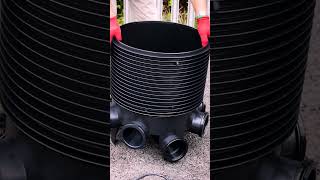 How to Install an Inspection Chamber and Risers  Underground Drainage SHORT [upl. by Refotsirc]