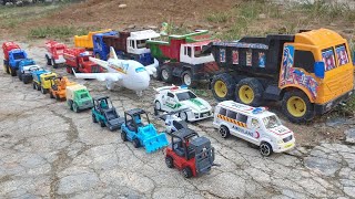 🚑🚑Mobil Truk Tronton Panjang Penuh Mobil Mobilan Rc Truk Oleng Mobil Balap Excavator Kereta Api [upl. by Jerrome]