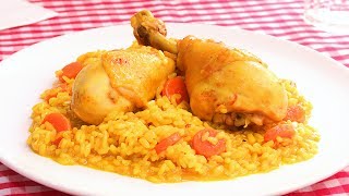 Cómo hacer ARROZ CON POLLO Colombiano 🍲 Arroz sueltico y muy sabroso🤤 [upl. by Eiralih851]