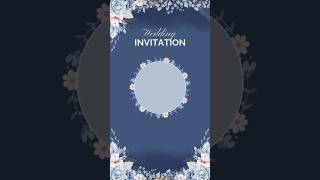 Blank Wedding Invitation background🌼🌸 shorts short [upl. by Aikcir592]