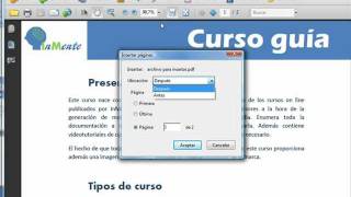 Gestión de páginas en documentos pdf con Adobe Acrobat [upl. by Eeleak]