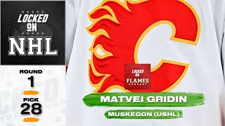 Calgary Flames Draft Matvei Gridin in 2024 NHL Draft  Locked On Flames [upl. by Onaimad]