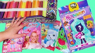 Brinquedonovelinhas Colorindo Play Packets Hatchimals e Abrindo Brinquedos Hairdorables [upl. by Bethesde]